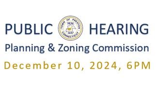 Public Hearing Planning and Zoning Commission 12-10-24 Image